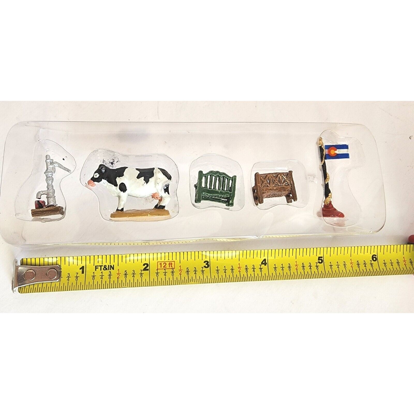 VTG Liberty Falls Americana Collection PEWTER 5 Miniature accessory set AH52 NIB