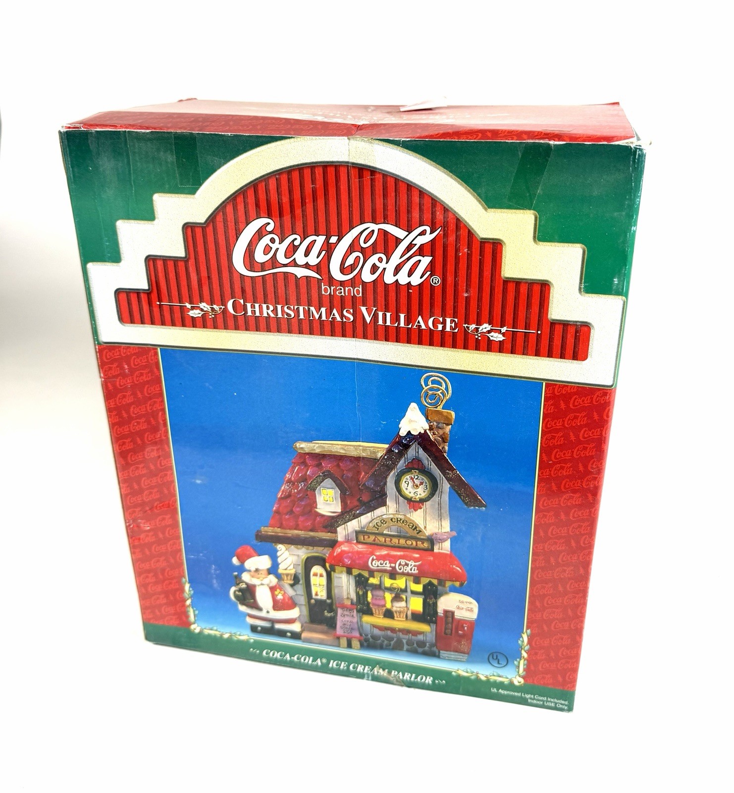 Coca Cola Christmas Village “Ice Cream Parlor” Collectible ByKurt Adler With Box