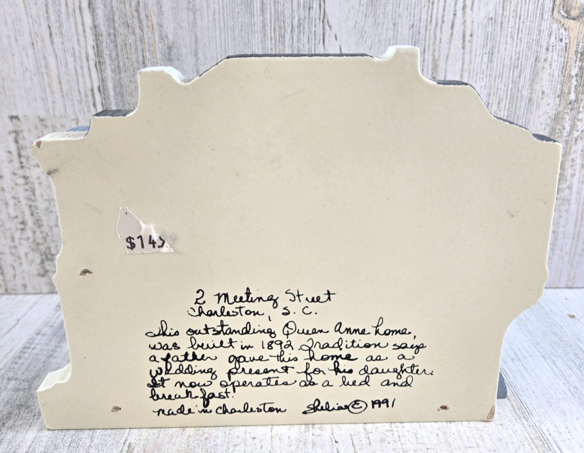 Shelia’s 2 Meeting Street Charleston South Carolina 1991 Shelf Sitter