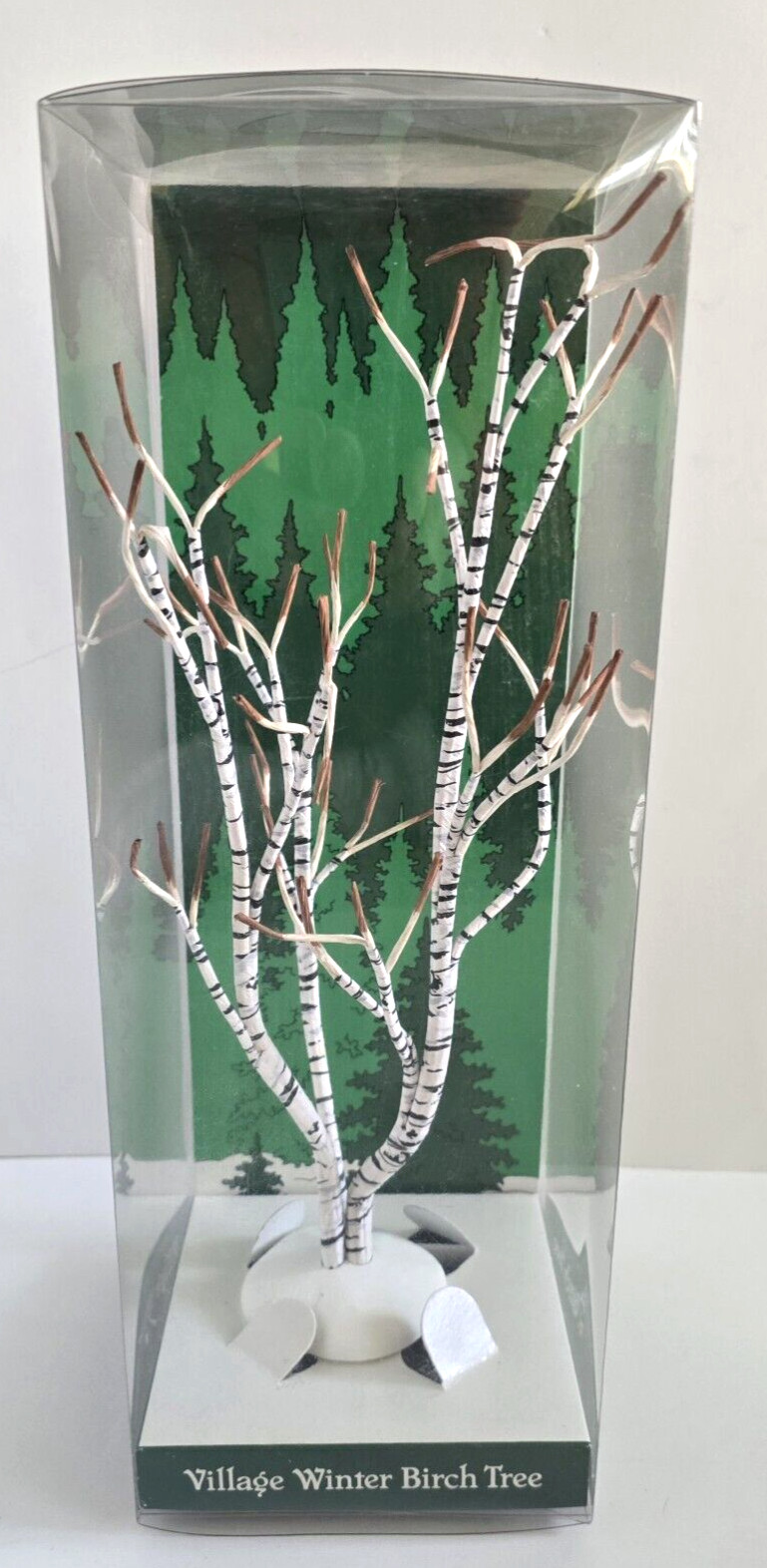 Dept 56 Christmas Village Winter Birch Tree 52167 and Lemax PVC Mirror Lake