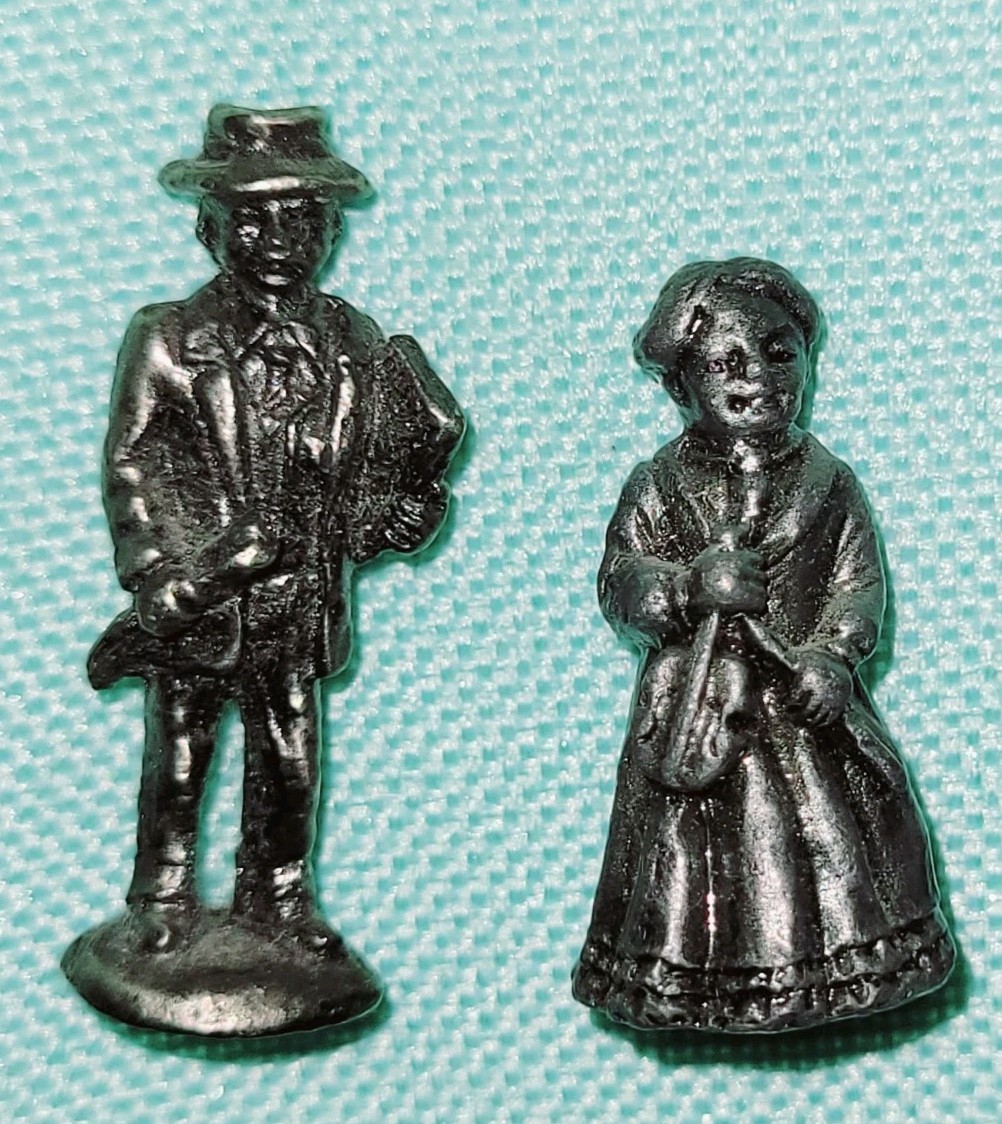 Vintage-1998-Liberty Falls Solid Pewter Collection – lot of 5 Village people