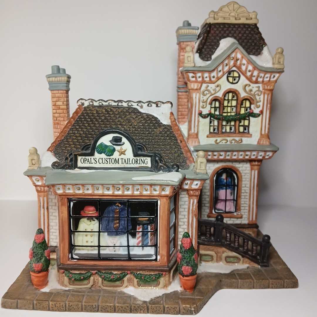 Holiday Time – 2004 Christmas Village House Collectibles Opal’s Custom Tailoring