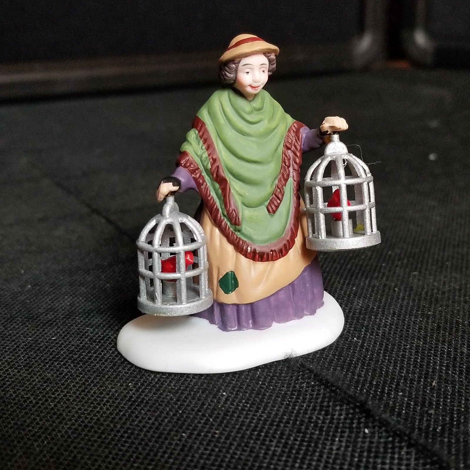 Vtg Dept 56 Heritage Village The Bird Seller Figure Set 5803-3