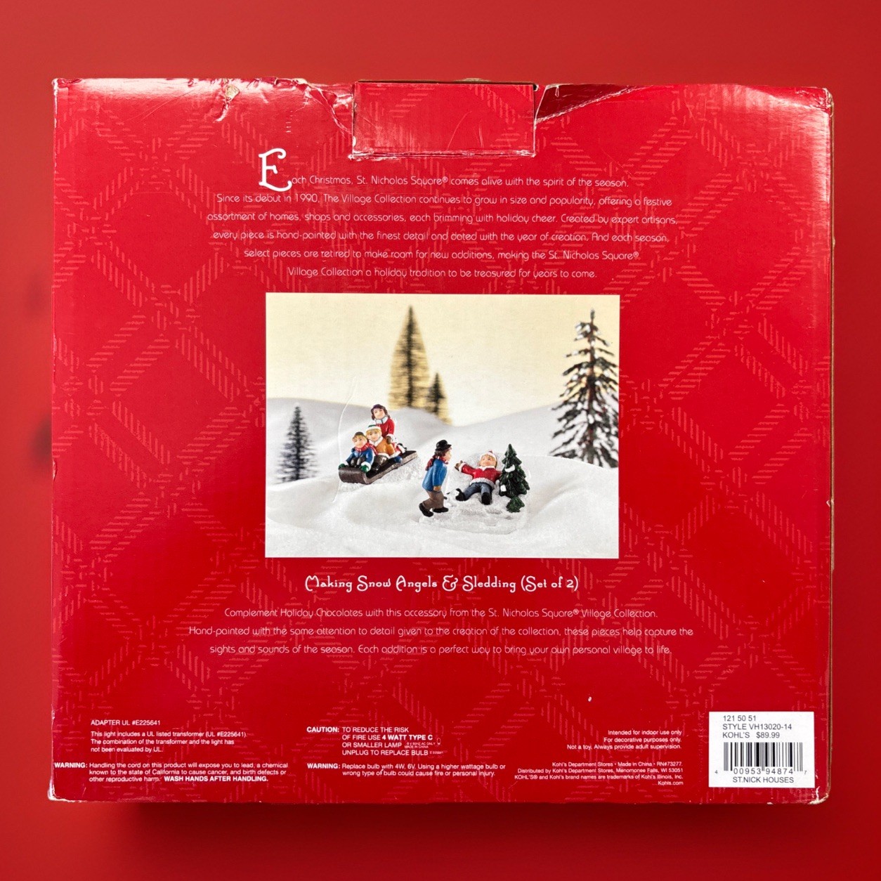 2013 St. Nicholas Square Village Collection “Holiday Chocolates” Works Mint/Box
