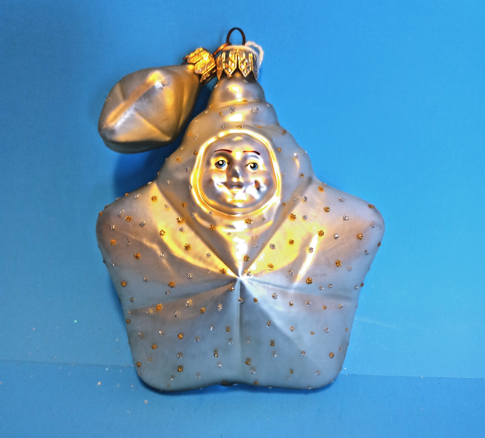 Vtg Mercury Glass Night Before Christmas Ornaments Snow Babies Dept 56 Star