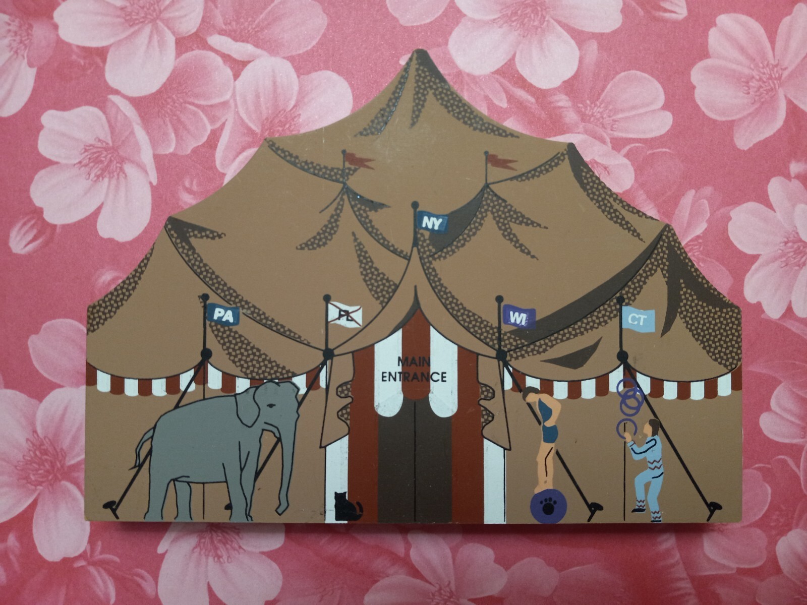Vintage 1997 Cat’s Meow Village Circus Series Big Top Wooden Building Retired
