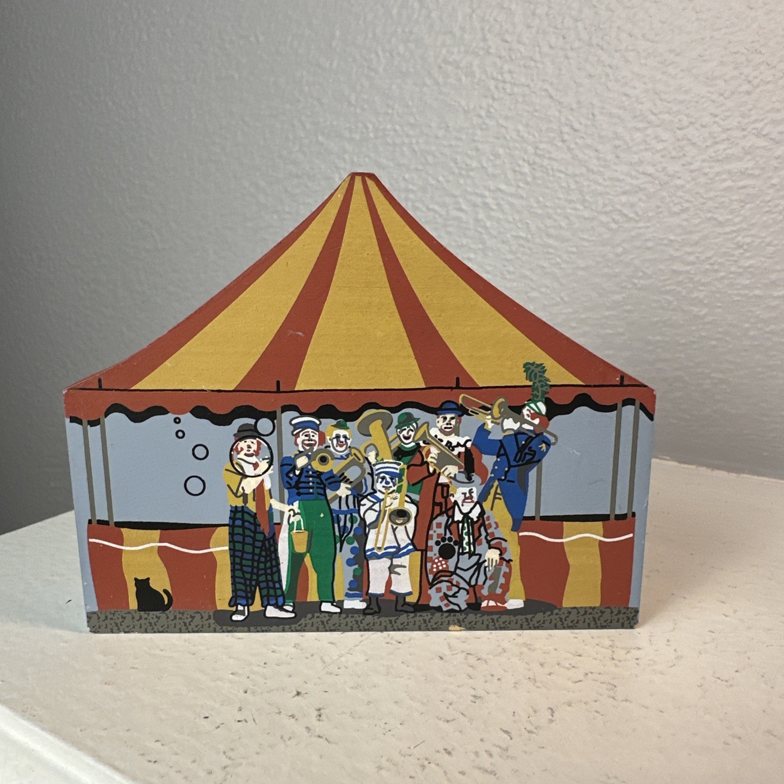 VTG The Cat’s Meow Circus/Fair Theme Lot Of 6 Shelf Sitters Big Top, Side Show