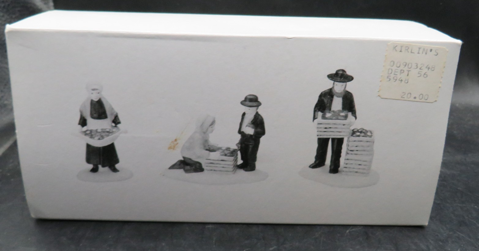 Department 56 “Amish Family” Heritage Village Set of 3 figures Apples