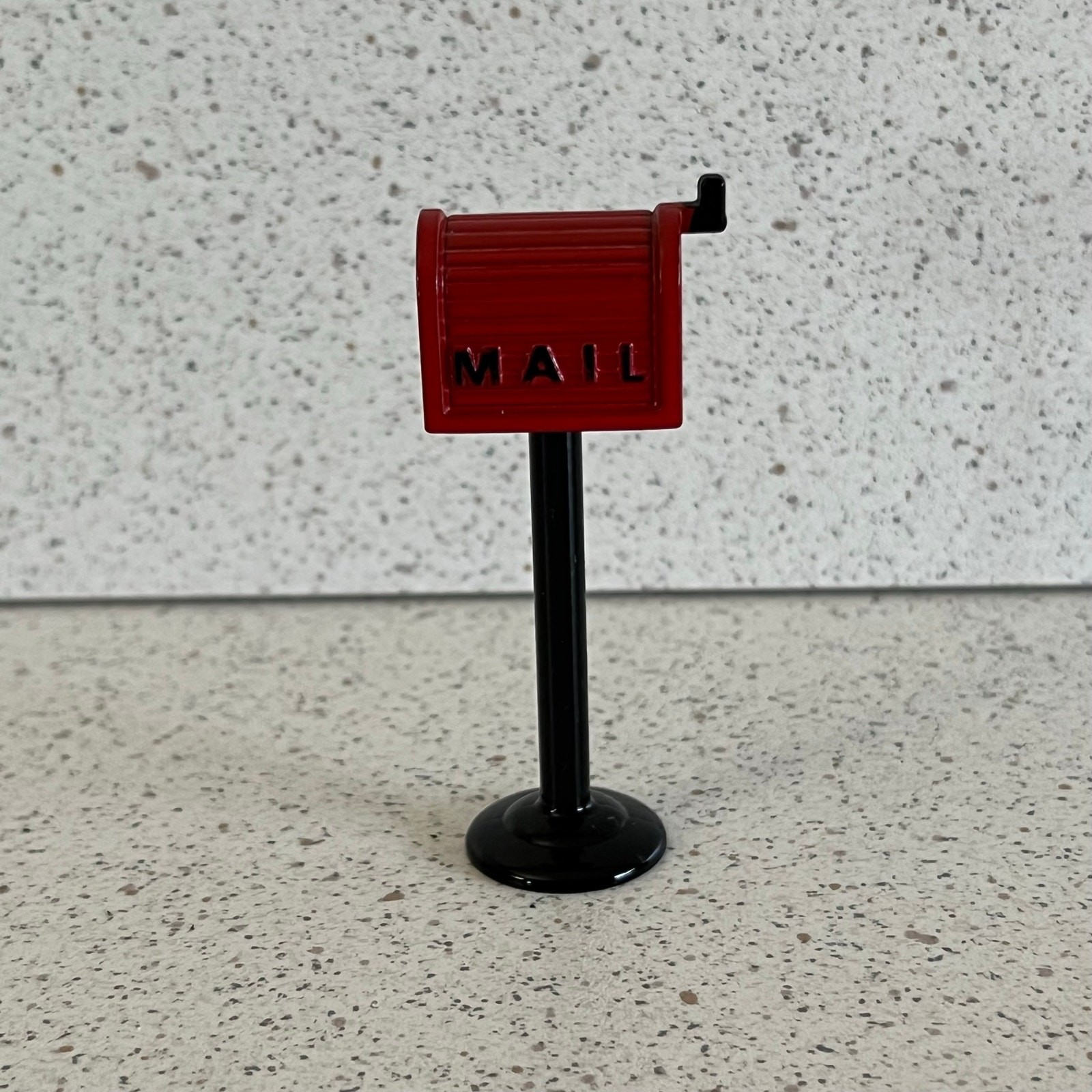 Mervyn’s Village Square Red Metal Mailbox Accessory Figurine Holiday Christmas
