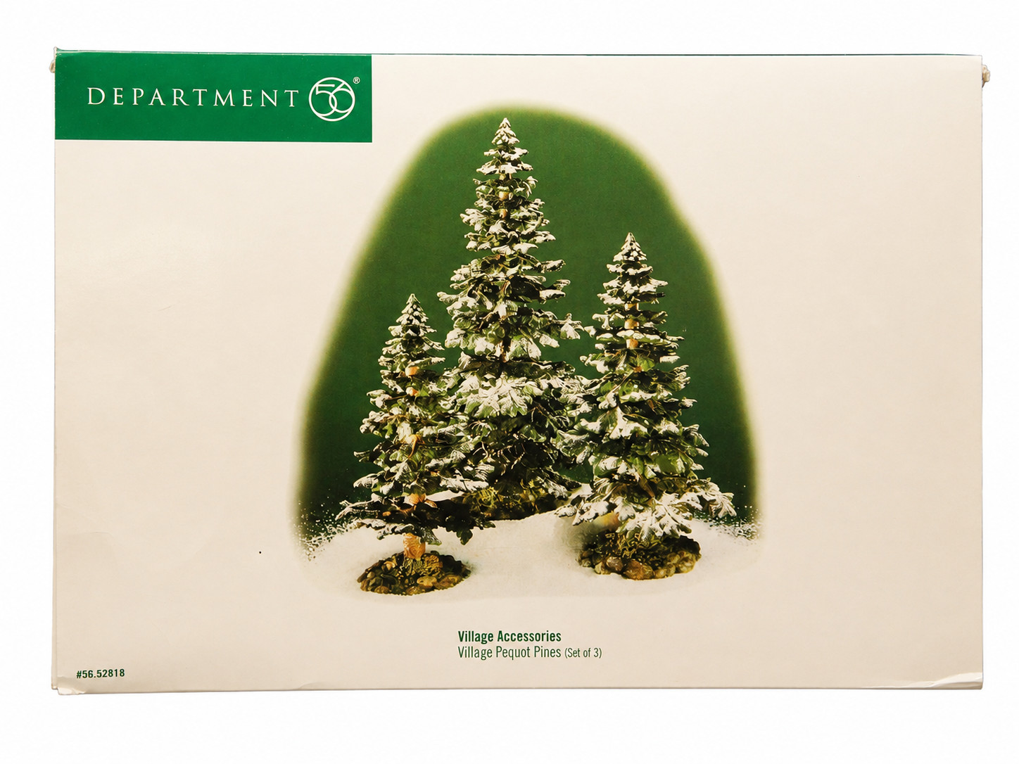 Department 56 Village Pequot Pines Set of 3 Trees Accessory 52818