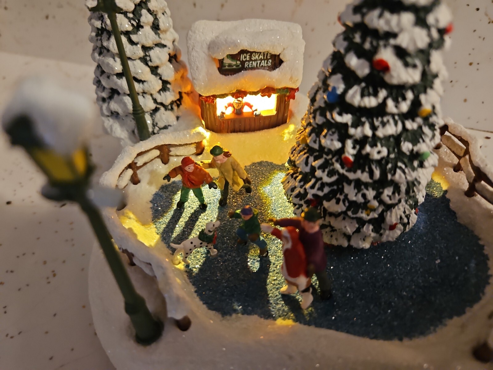 2024 Teleflora Thomas Kinkade Skating Rink “Oh What Fun” Light Up Keepsake