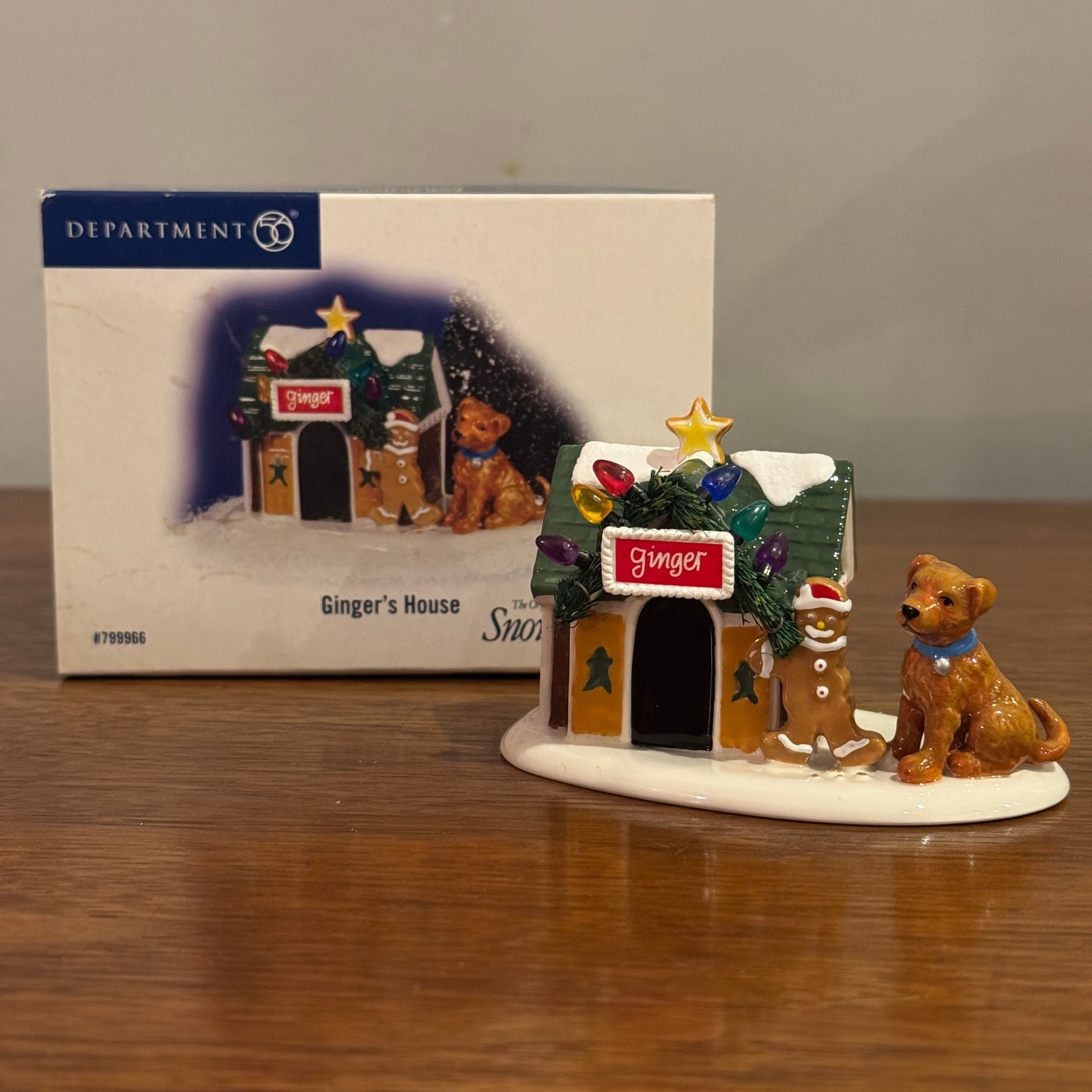 Department 56 Ginger’s House Snow Village Accessory 799966 Dept 56 in Box Dog