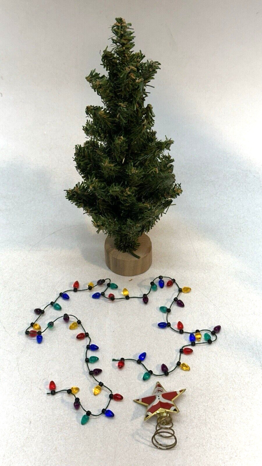 Christmas Tree for Village Holiday Town Square Santa Topper String Lights