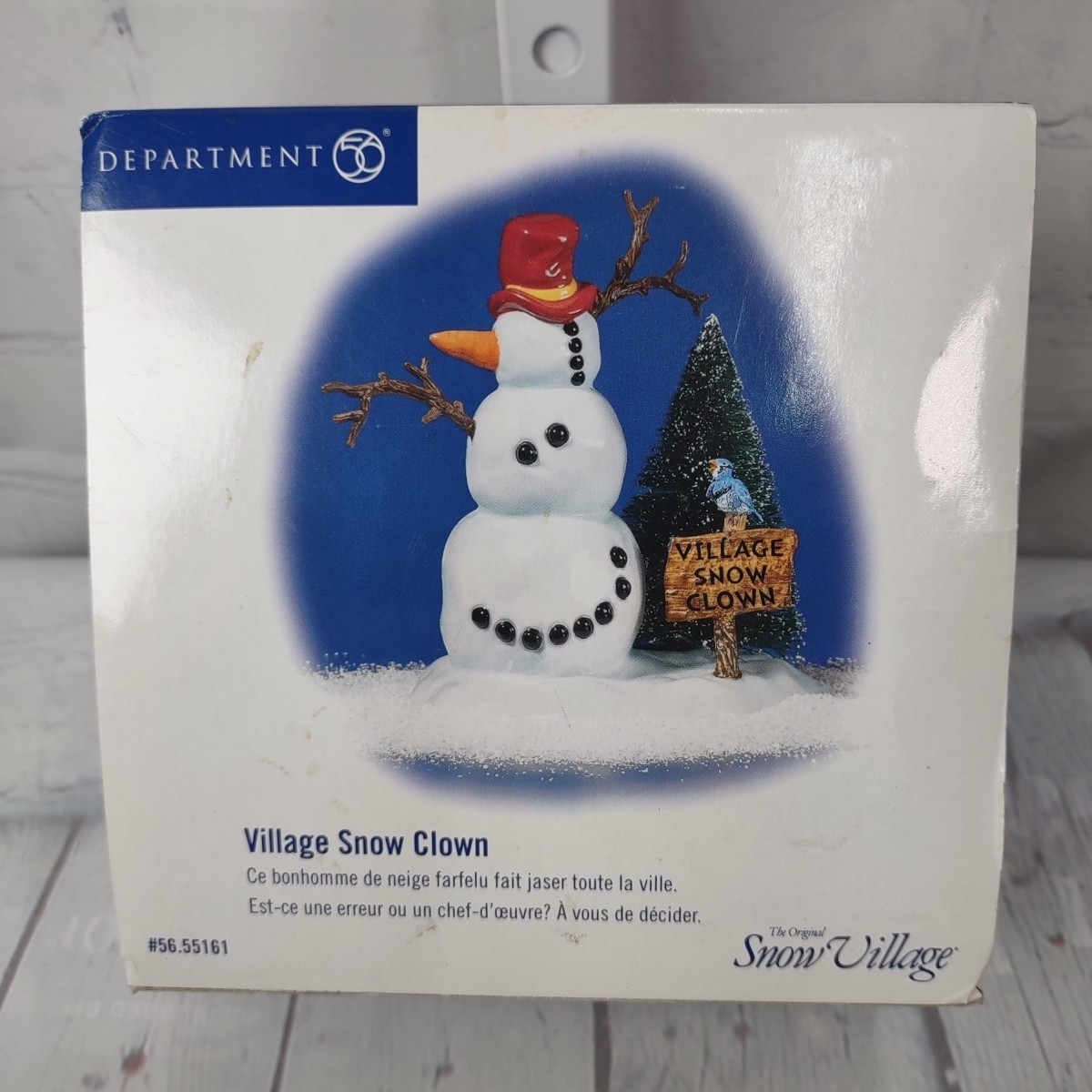 Dept 56 The Original Snow VILLAGE SNOW CLOWN #55161 Old Stock with Original Box