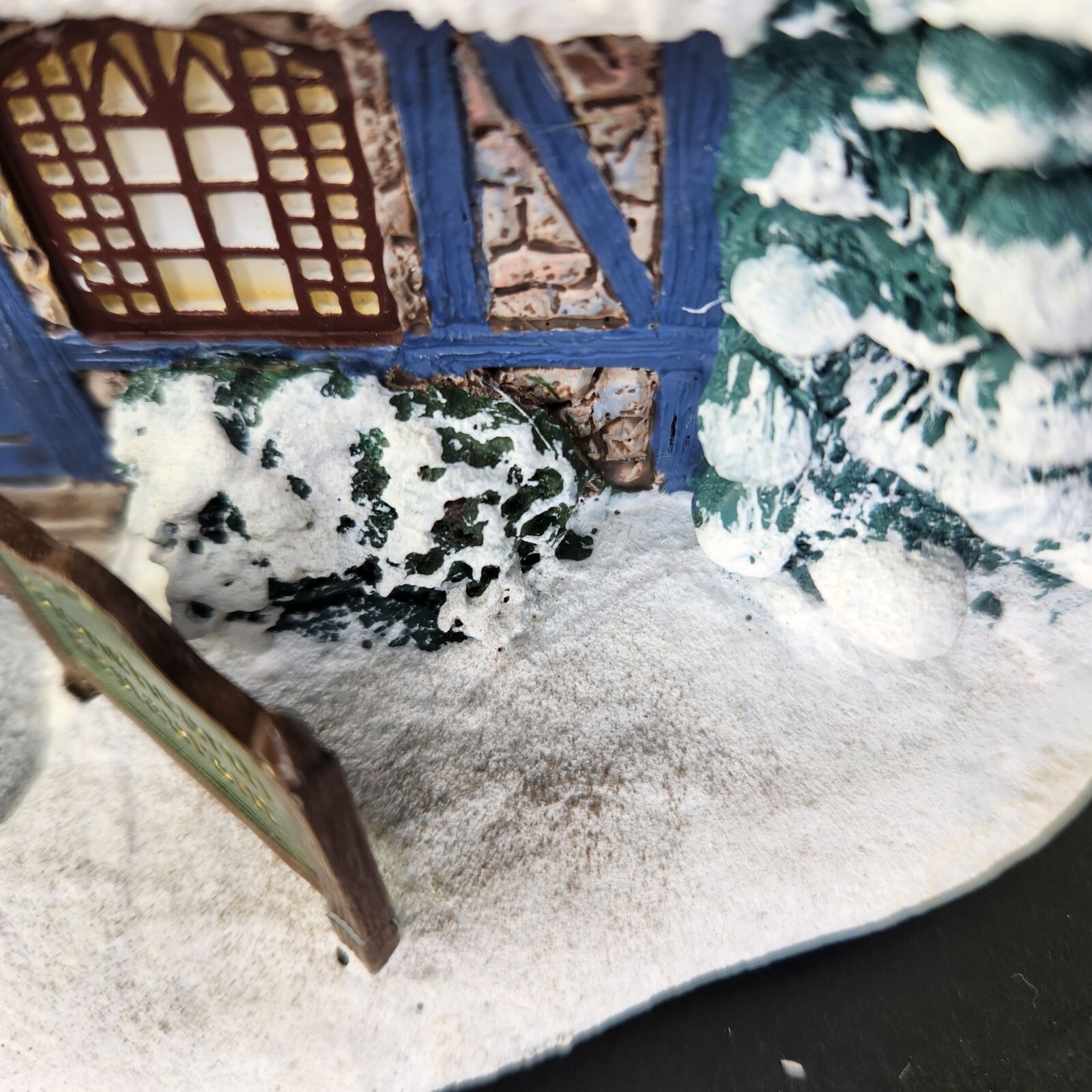 Hawthorne Village Stonehearth Restaurant Kinkade Xmas 79978 Vtg NO LIGHT READ