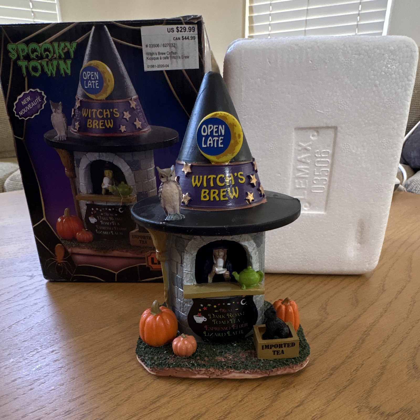 Lemax Spooky Town Witch’s Brew Table Accent Painted Resin Multicolor 2020 Box