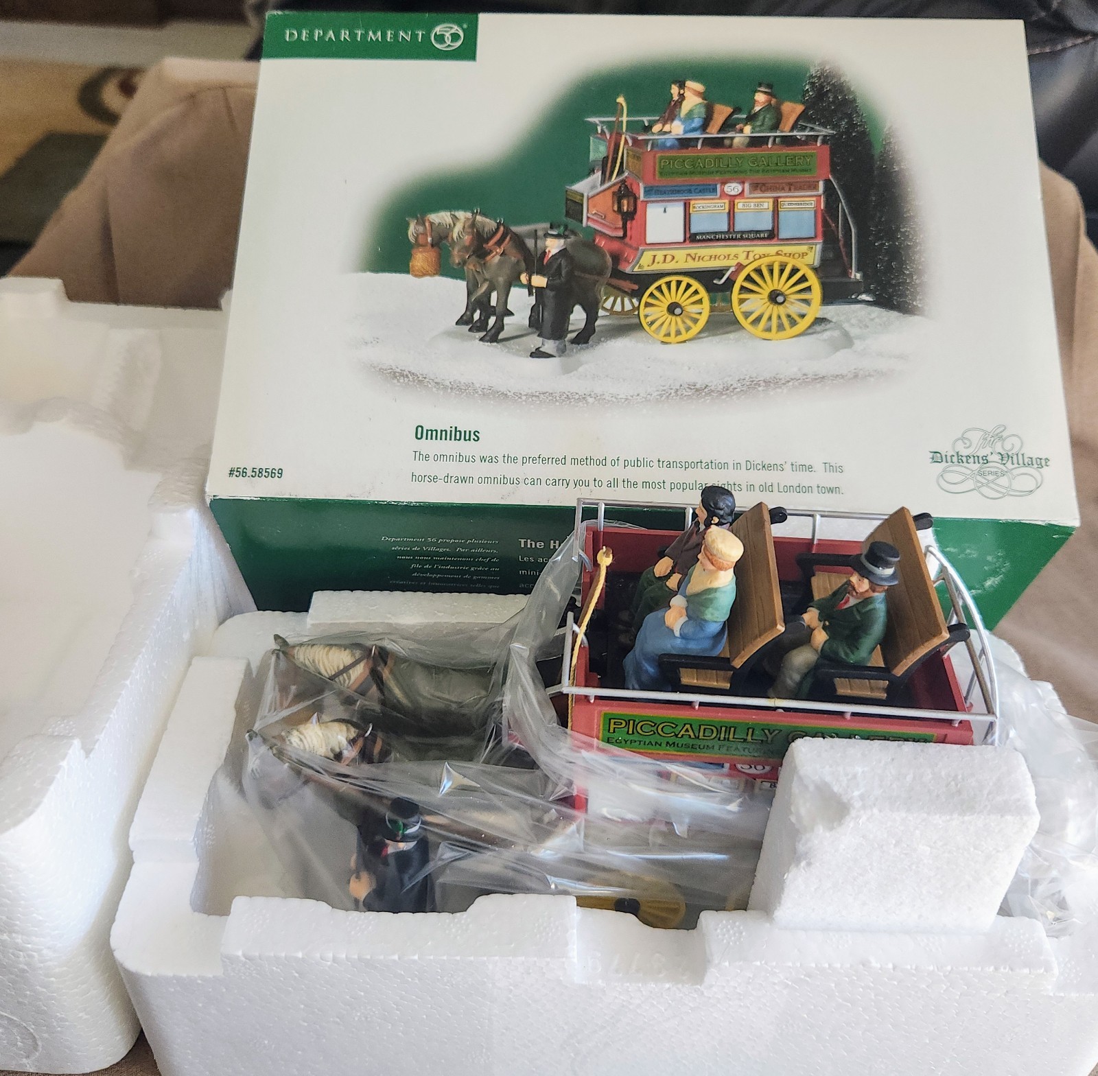 Omnibus #58569 Department 56 Dickens Village -BUYER GUARANTEE