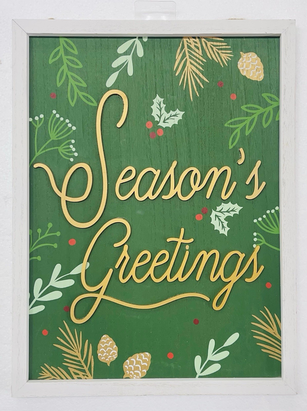 Wondershop Season’s Greetings Wooden Signs 16×12