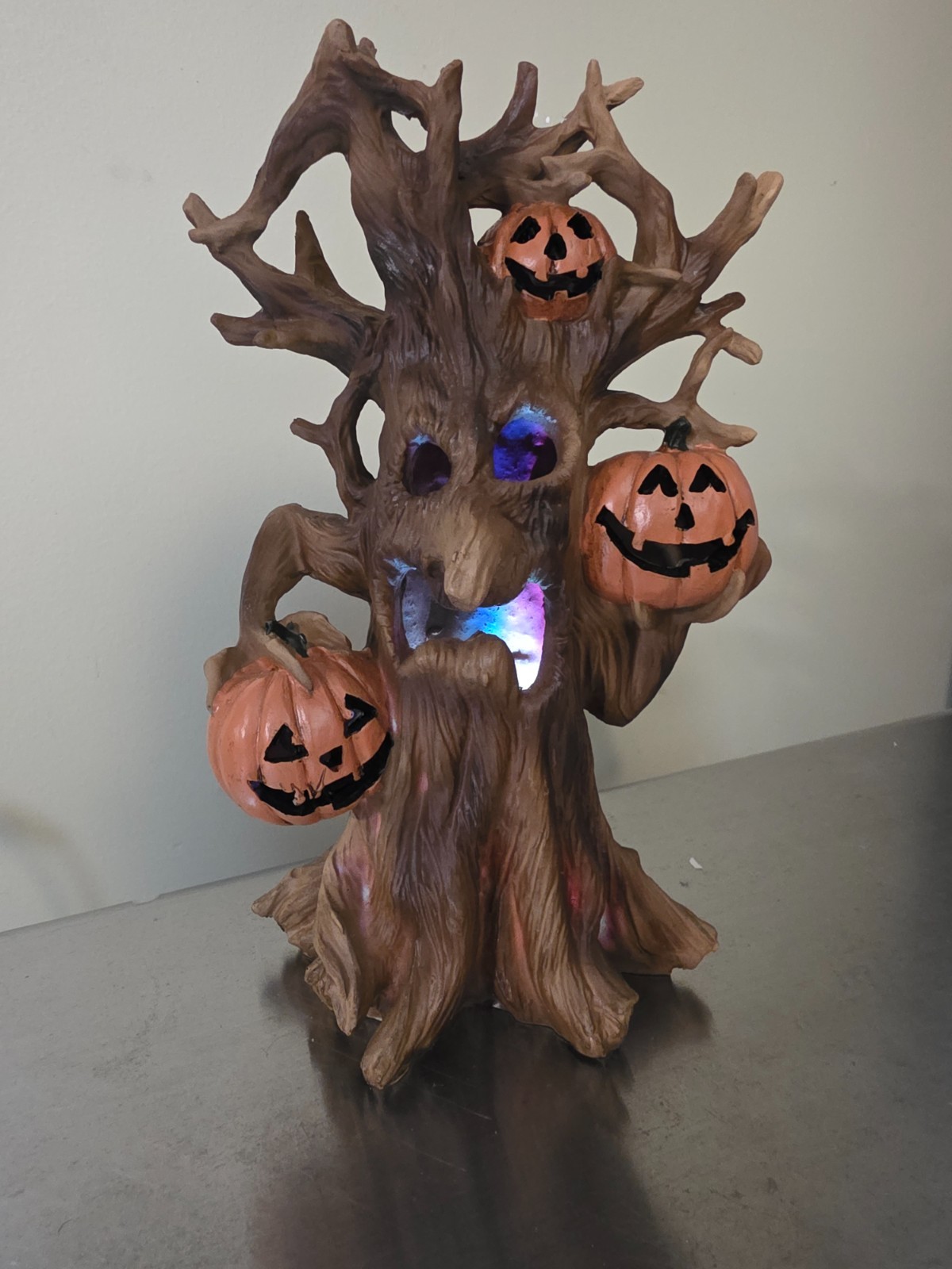 Spooky Village 11.75″ Light Up Resign Halloween Decor Tree (CB009)