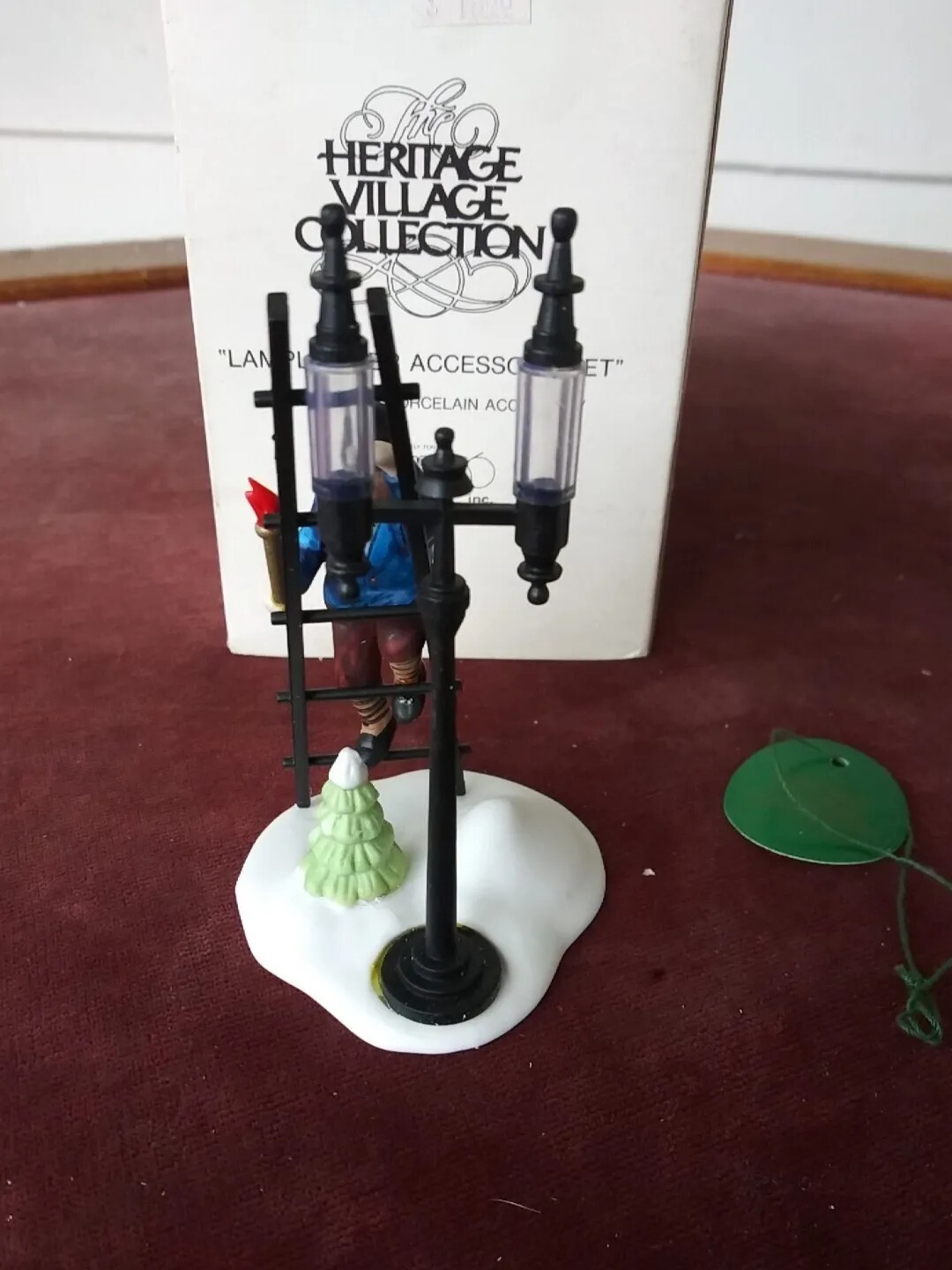 Dept 56 ~ Heritage Village Collection~Lamplighter Accessory Set, Reglued In Box