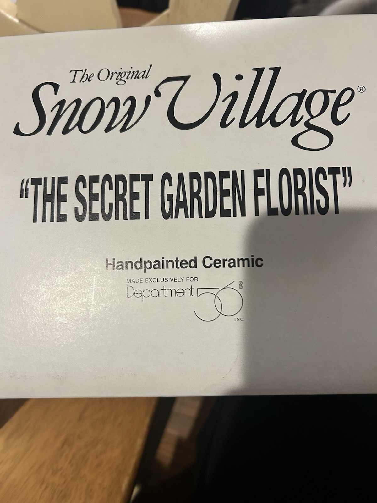 Dept 56 Snow Village The Secret Garden Florist