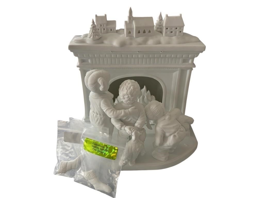 Dept 56 Silhouette Treasures Does Santa Really Come Down Chimney 56.78625 Boxed