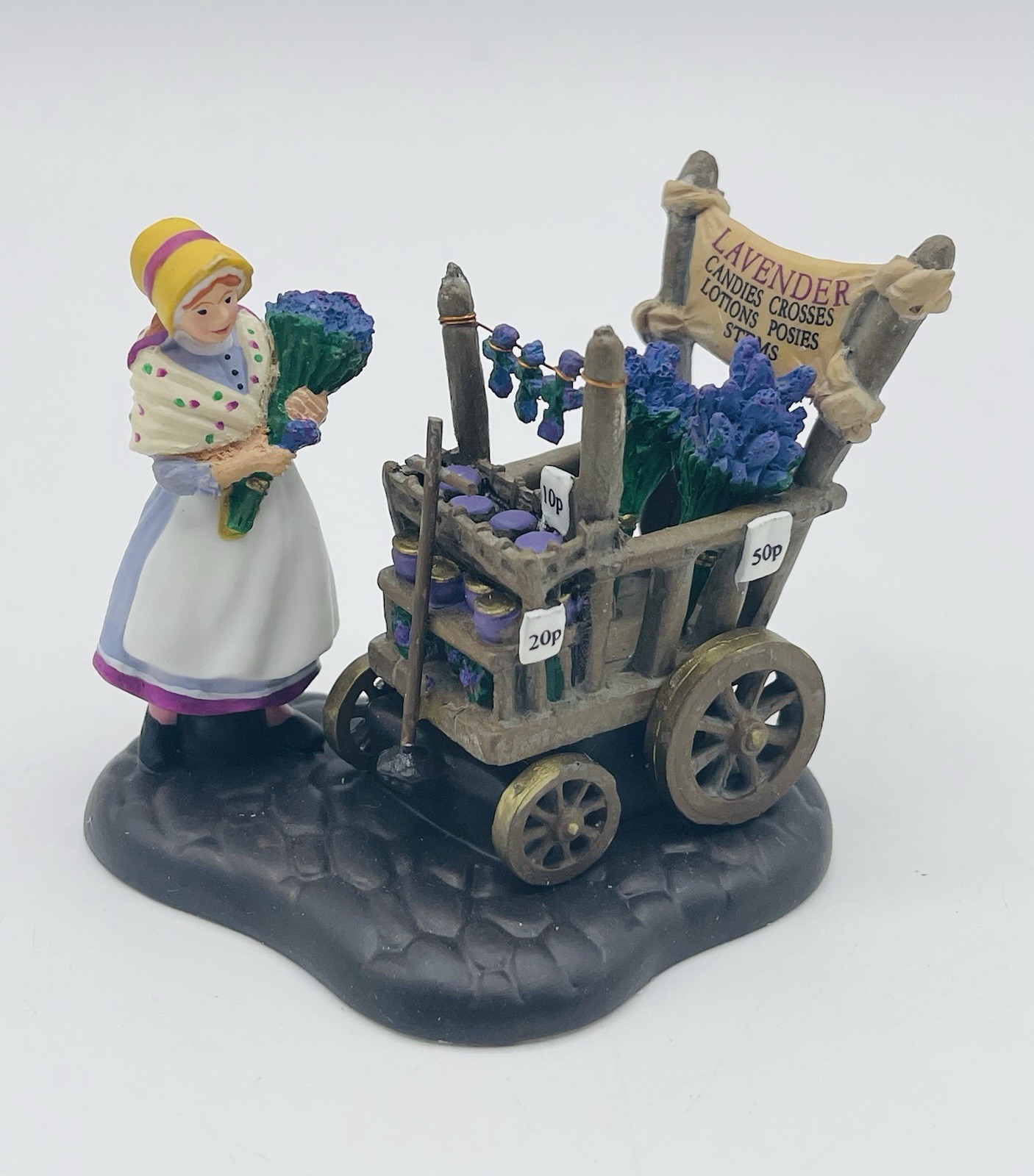 DEPT 56 Dickens Village Series #58424 LAVENDER COSTERMONGER 2005 Retired