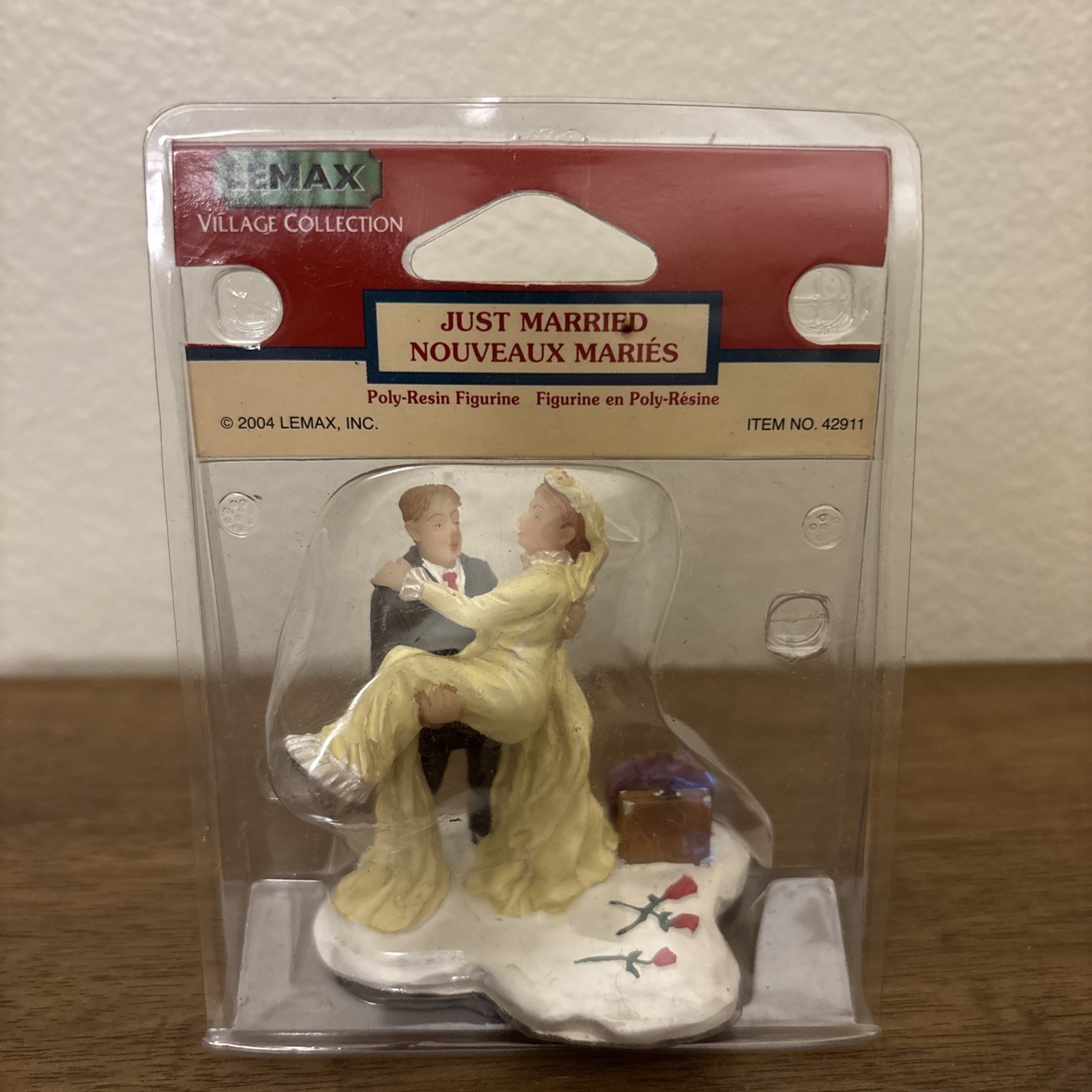 Lemax Just Married Holiday Village-Train -Bride & Groom 2004