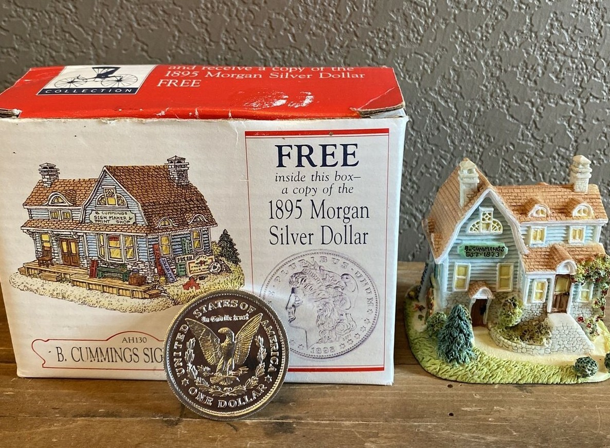 Liberty Falls B. Cummings SignMaker With Replica Morgan Silver Dollar AH130 1997