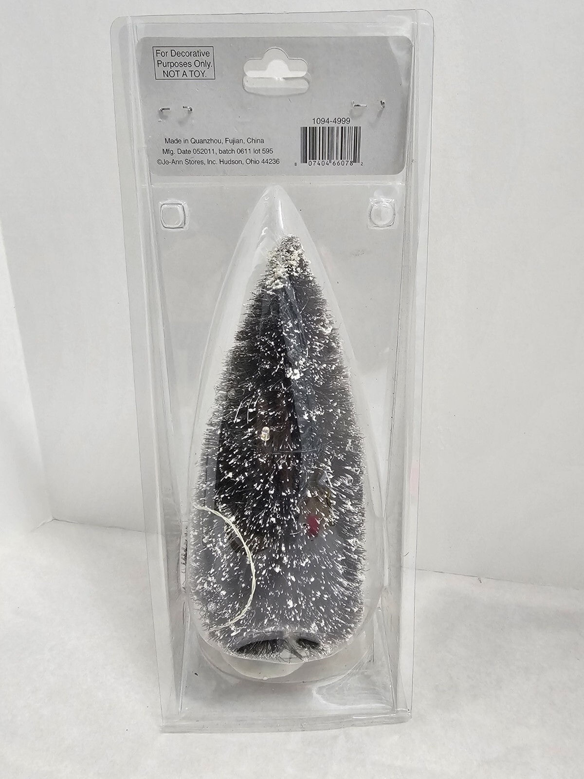 Holiday Inspirations 9″ Light Up Bottle Brush Tree From JoAnns Christmas Decor