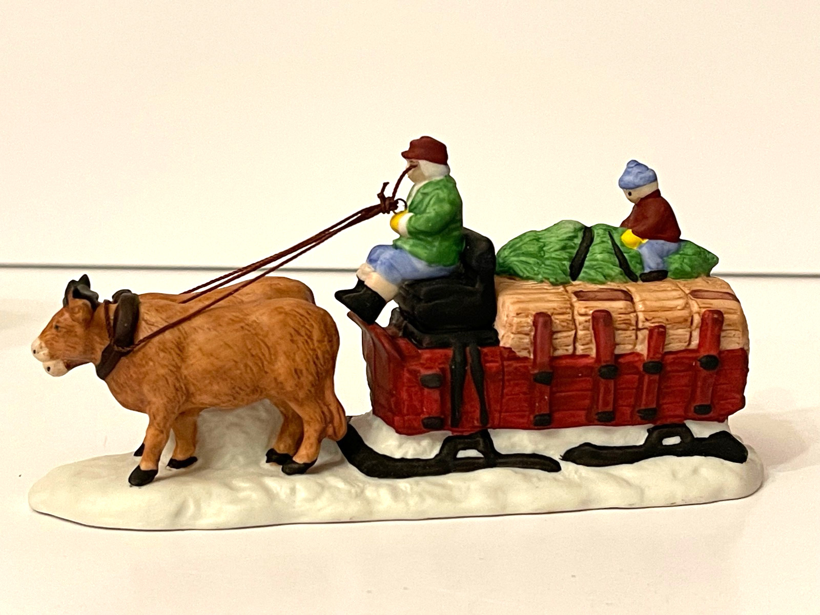 DEPT 56 ACCESSORY. “OX SLED.” HAULING THE FRESH CUT WOOD. BRAND NEW. NEVER USED