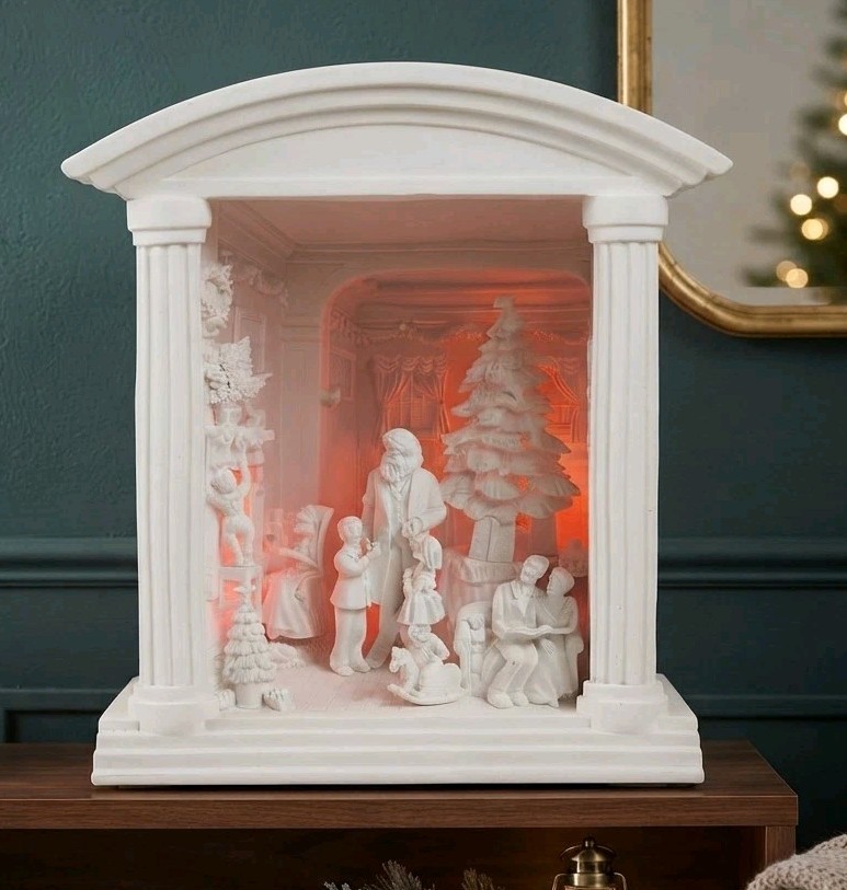Dept 56 Silhouette Treasures Home For Christmas Holiday Dickens Tree Scene