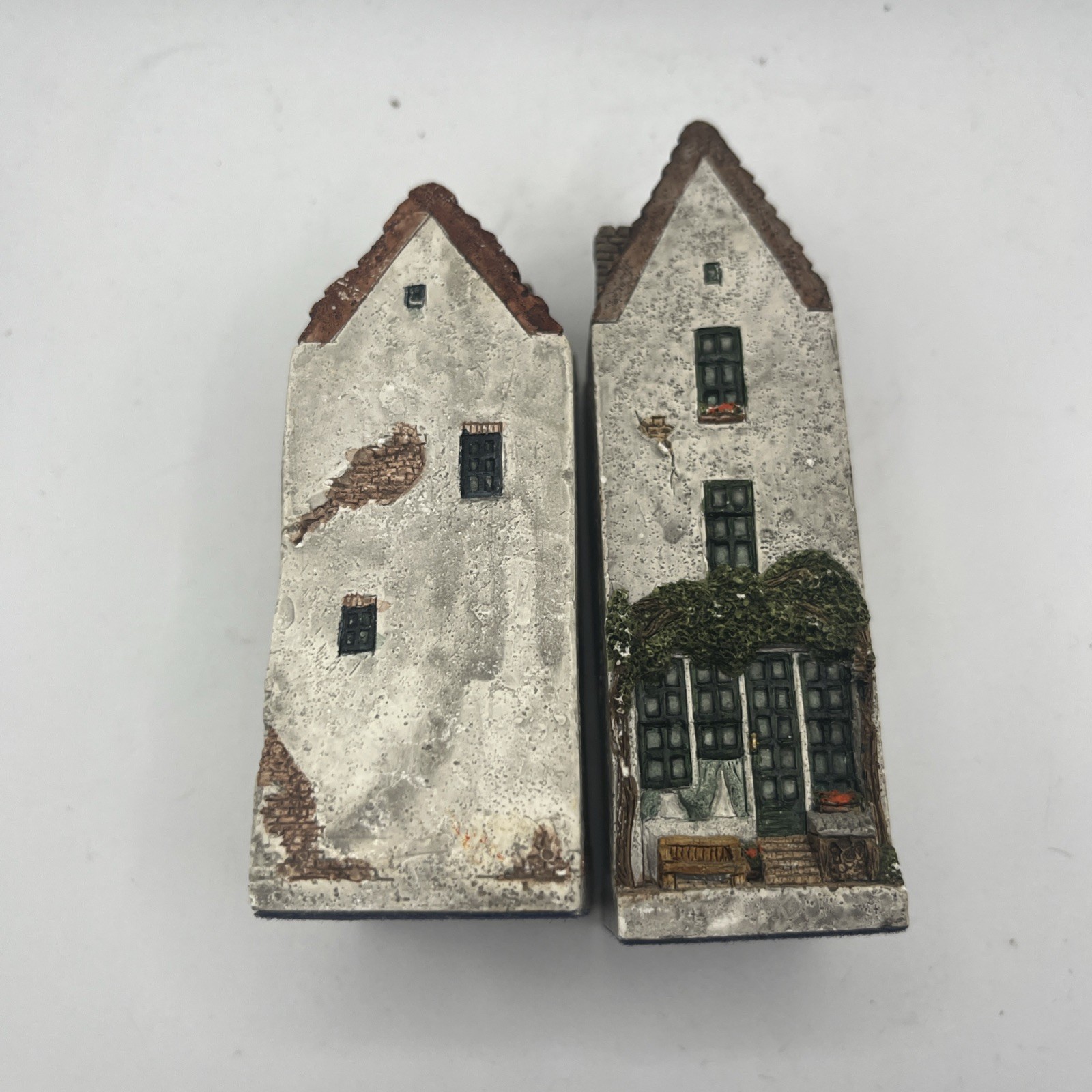 Amsterdam Streets Miniature Houses 4.5” Hand Painted Lot Of 2