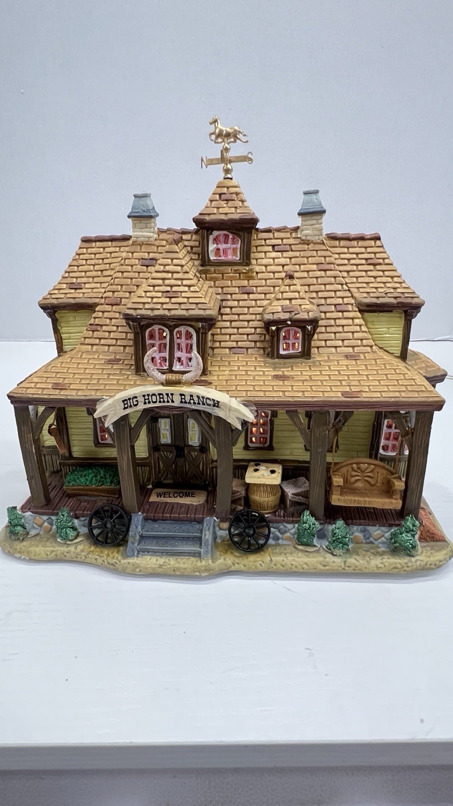 Lemax Harvest Crossing “Big Horn Ranch House” 85682 Retired 2008 Lighted House