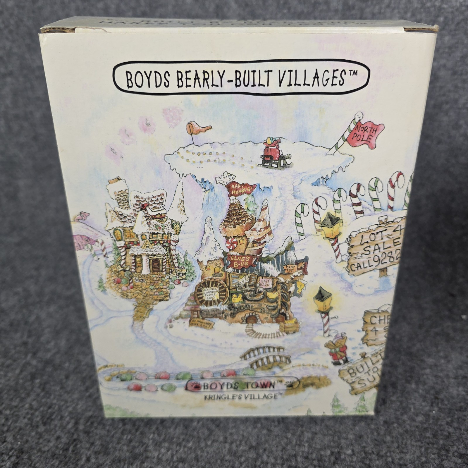 Boyds St Nicholas Chapel Village w Bear Carolers & Figures Lot Xmas w Box & COA