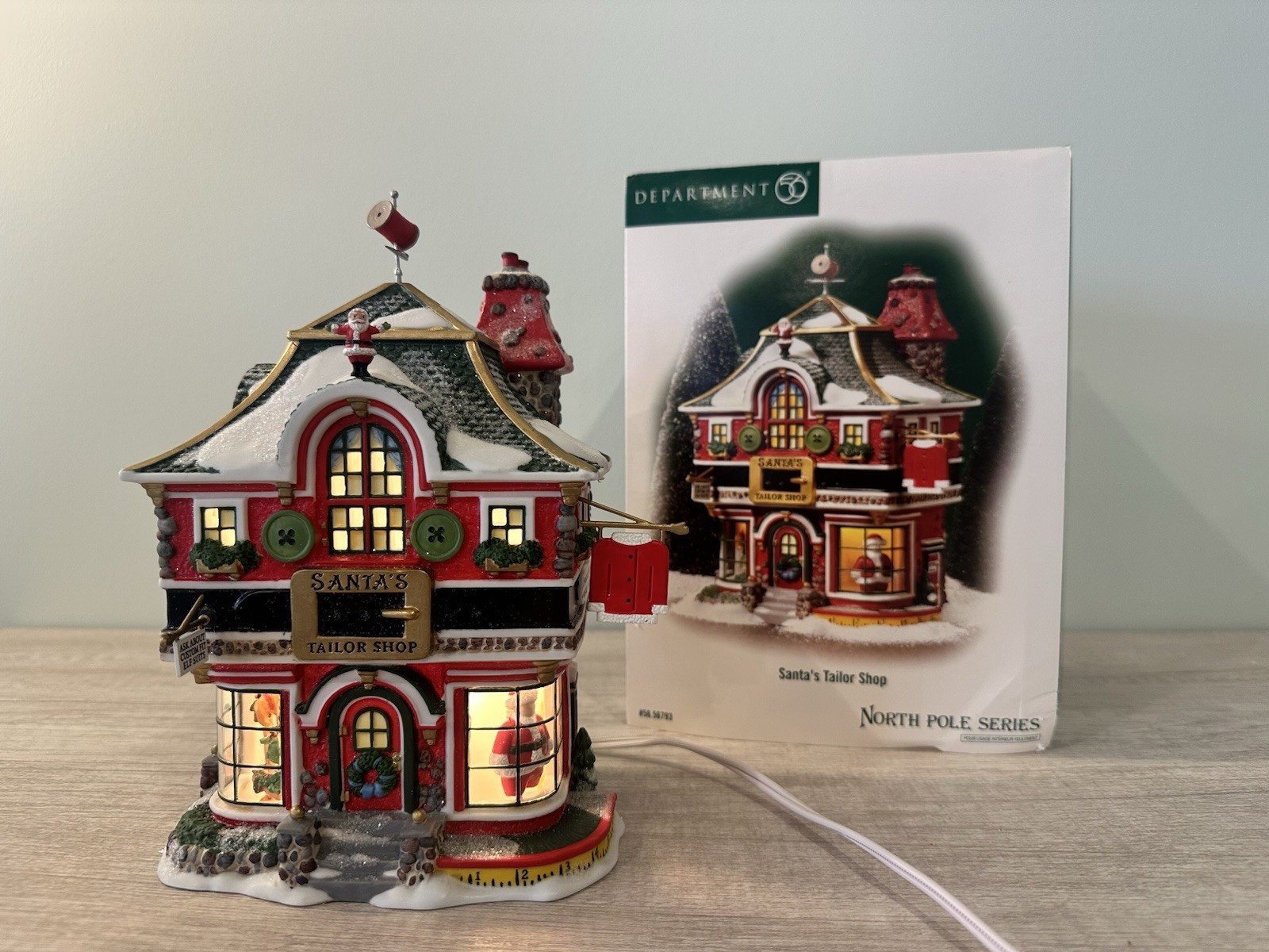 Department 56 North Pole Series – Santa’s Tailor Shop 56793 Complete!