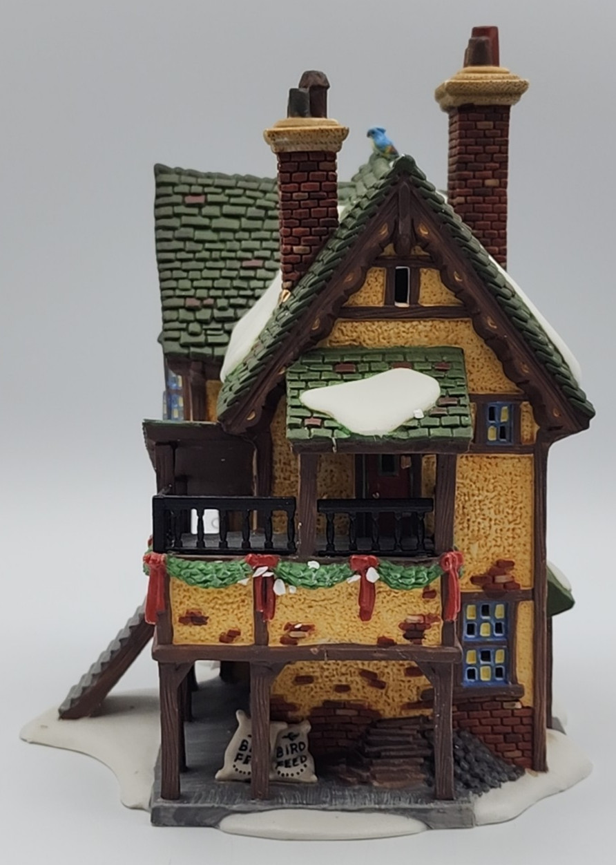 Dept 56 Wingham Lane Parrot Seller Light Cages Sign Orig Box & Foam READ BLUE