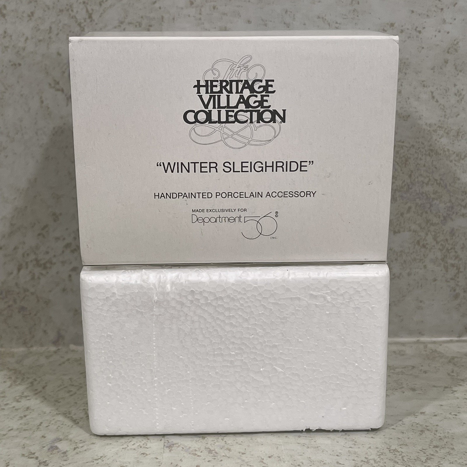 Vintage Dept 56 The Heritage Village Collection Winter Sleighride #58254 Taiwan