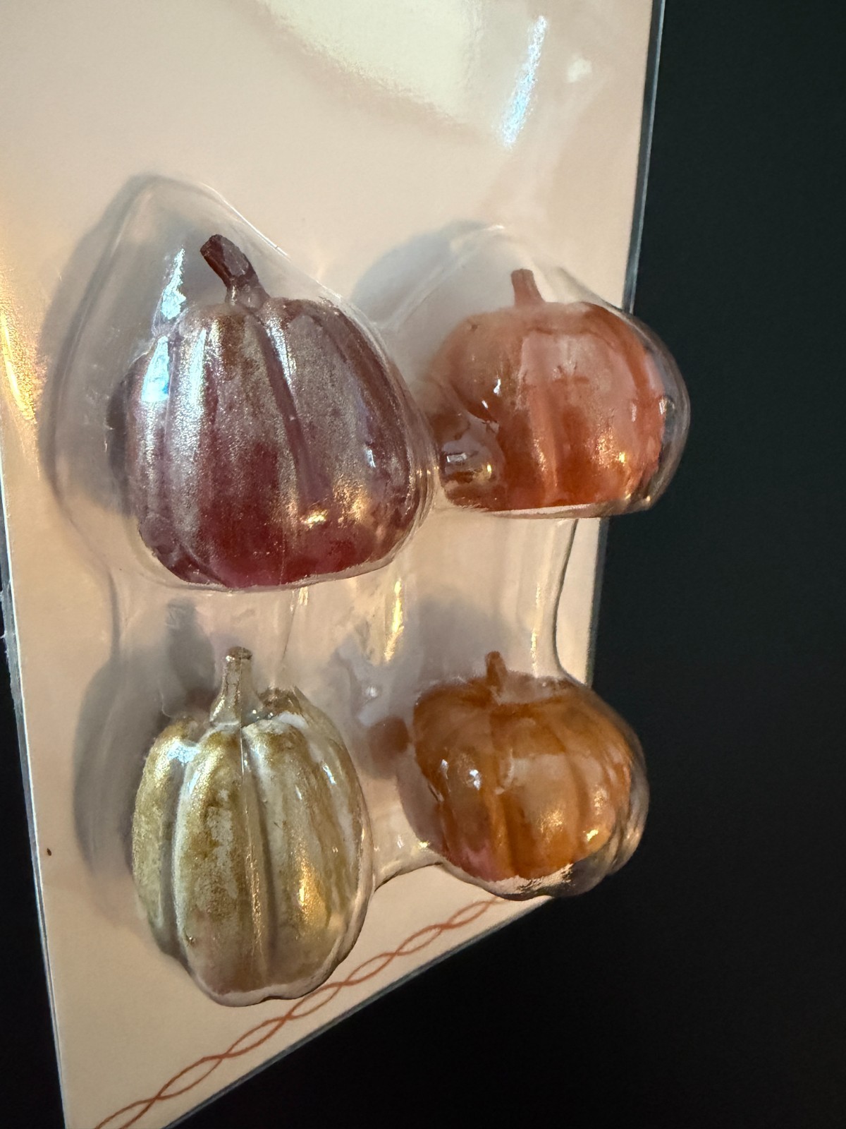 ASHLAND HALLOWEEN MINIATURES PUMPKINS 2025 NEW SET OF 4 IN PKG FALL THANKSGIVING