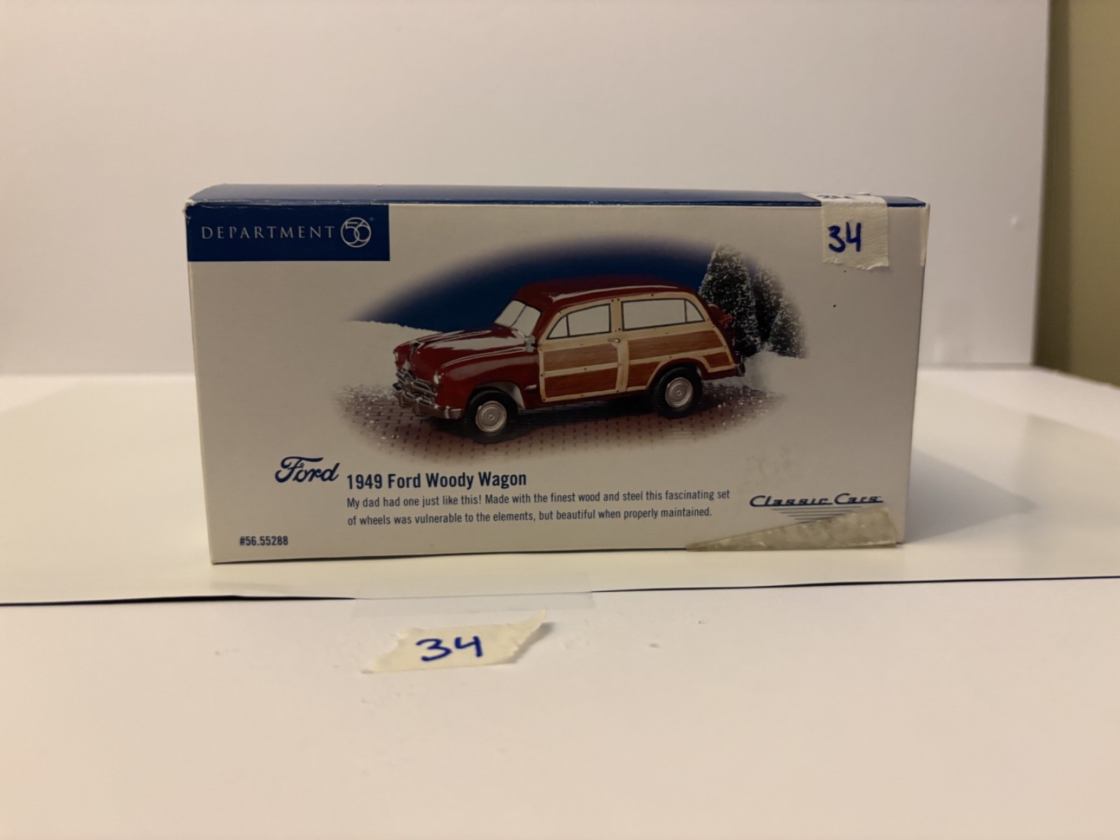 Dept. 56 Snow Village Classic Cars 1949 Ford Woody Wagon