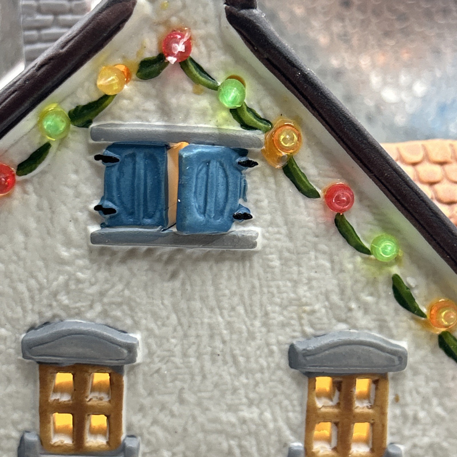 Christmas Memories 4pc Accessory Kit Lighted House And Carriage 1996