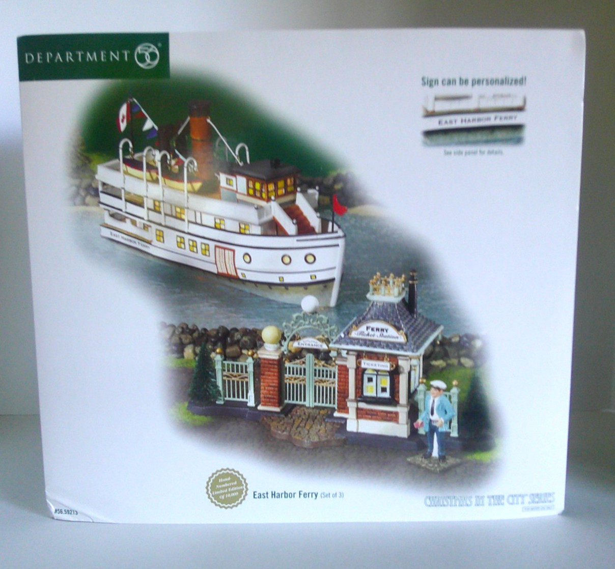 DEPT 56 “Christmas in the City” – EAST HARBOR FERRY – #56-59213 – LIMITED ED.