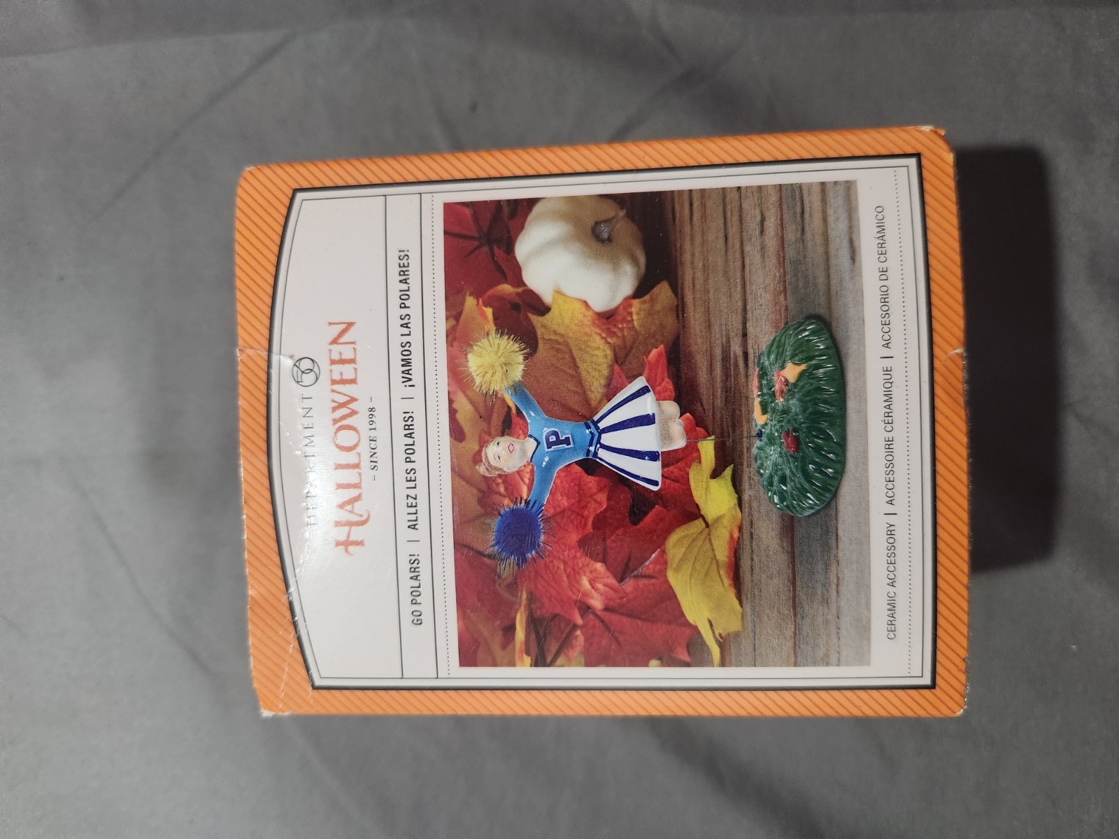 Dept 56 Snow Village Halloween Go Polars! 6011447 Cheerleader Figurine Nib