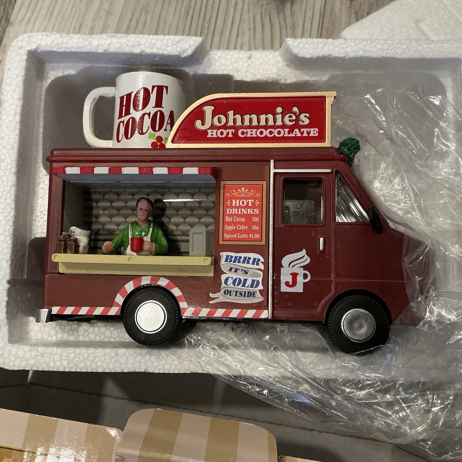 Lemax Johnnie’s Hot Chocolate -Holiday Village Food Truck Carnival Midway