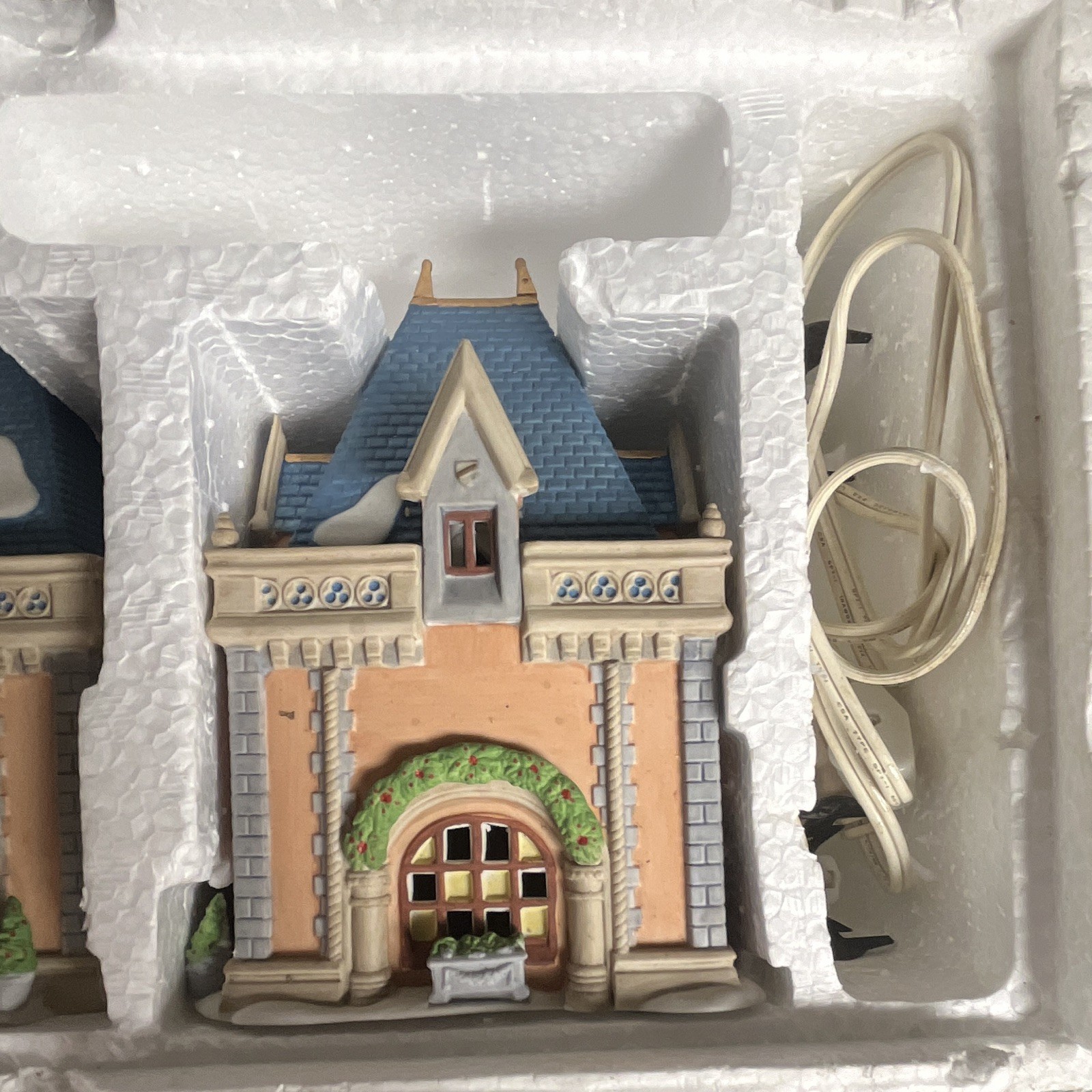Disney Mickey Mouse Light-Up Village House Set of 2, Ceramic Painted, Boxed