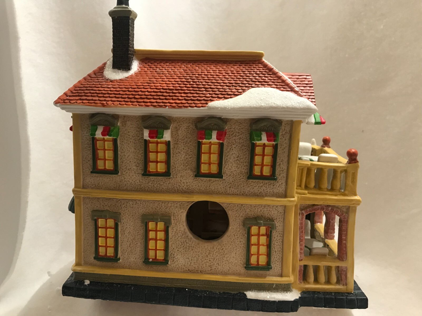 Christmas Village Porcelain Restaurant Collectible 2012 Holiday Inspirations