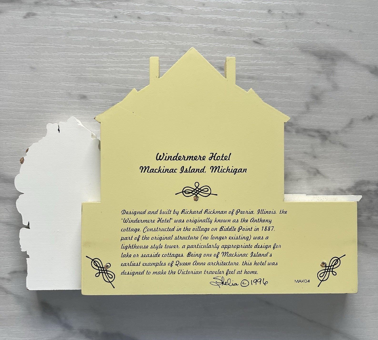 Sheila’s Windermere Hotel Mackinac Island Michigan Biddle Point Village 1996