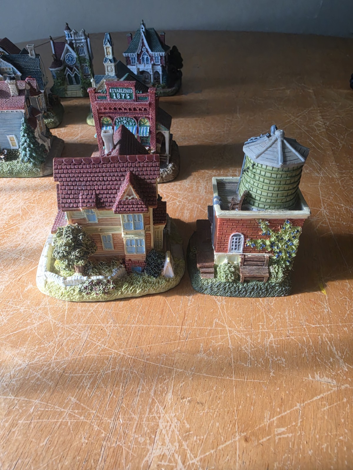 International Resourcing Service Inc Miniature Village Houses Lot of 12