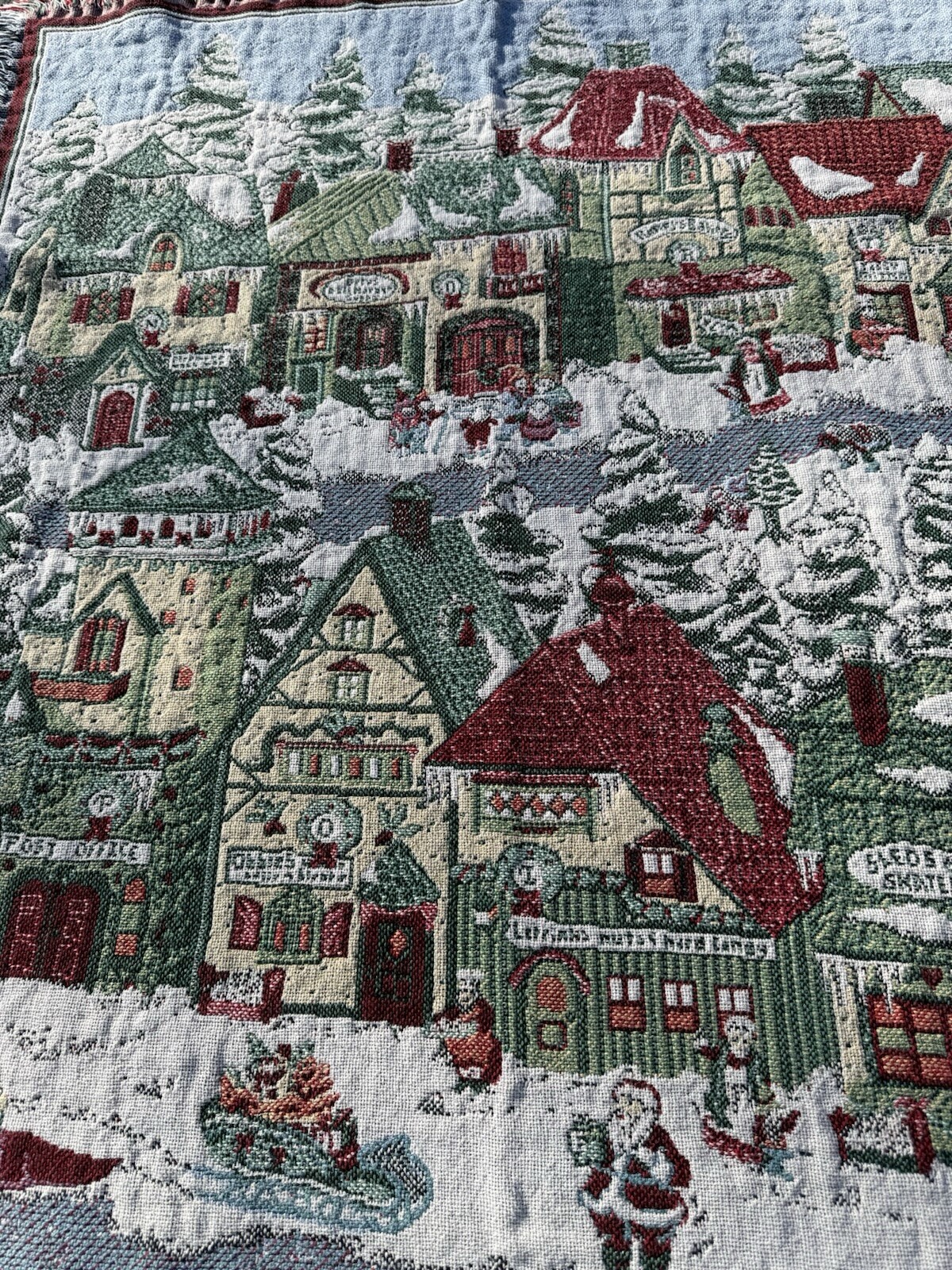 Vintage Christmas Throw