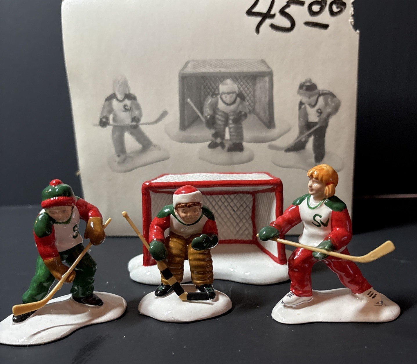 Vintage Retired Dept 56 Snow Village “Cold Weather Sports” in original Box